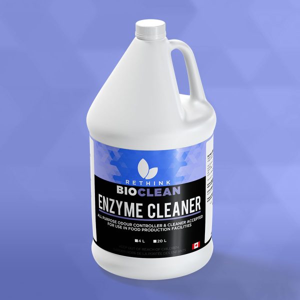 A ReThink BioClean's jug of Enzyme Cleaner.