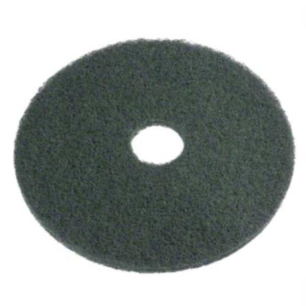 A circular ReThink BioClean's floor scrubber pads.